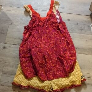 Matilda Jane Red and Yellow Floral Yank An